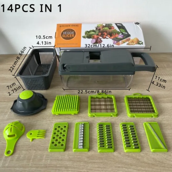 14/16 in 1 Multifunctional Vegetable Chopper - Image 3