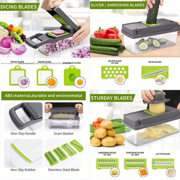 14/16 in 1 Multifunctional Vegetable Chopper - Image 4