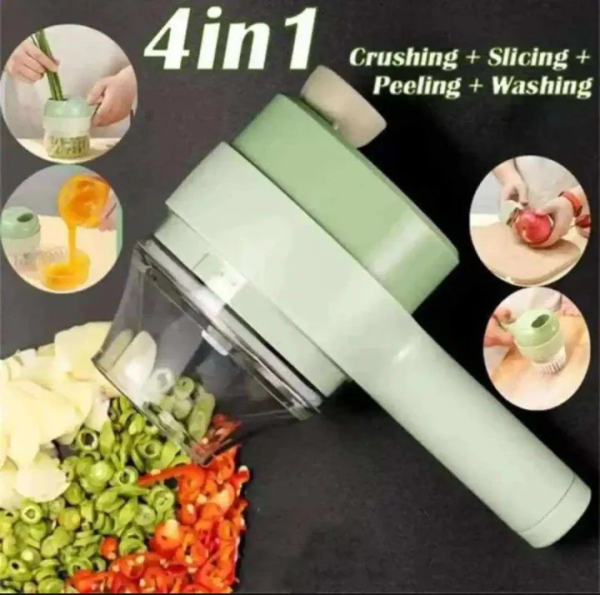 Handheld Vegetable Cutter, 4 in 1 Electric